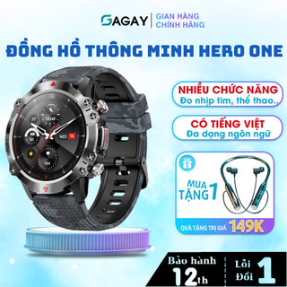  Đồng hồ thông minh Smart watch Hero One Pro đồng hồ thể thao đo nhịp tim chuyên dụng thể thao GAGAY 