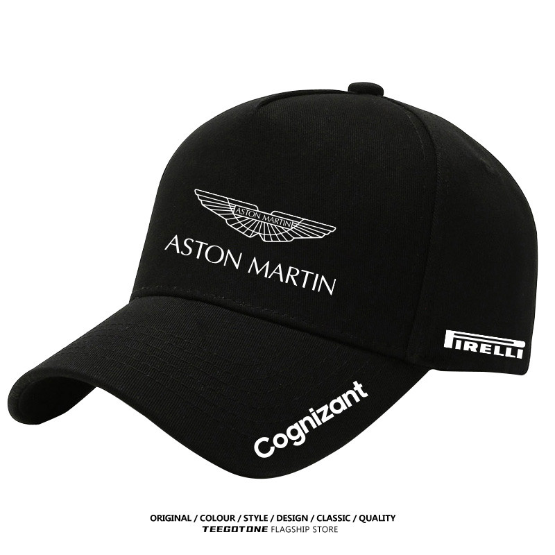 Aston Martin Team Vettel strol in công thức nam nữ ngoài trời thoáng khí cotton che nắng mũ bóng chà