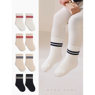 Tất chân cho Bé 0-4 tuổi phong cách Hàn Quốc kẻ sọc đáng yêu