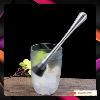 Chày Bar, Chày Dầm Pha Chế [INOX 202 ĐẦU NHỰA DẸT PC] chất liệu dày dăn, an toàn VSTP, giao hàng nhanh chóng