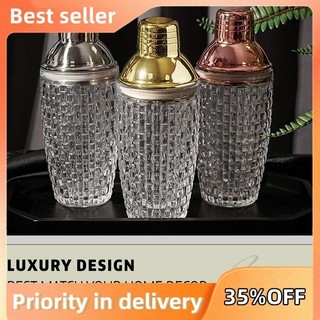 Bộ bình lắc Cocktail thủy tinh 13Oz - Bình lắc thủy tinh cho Cocktail, Bình lắc uống Cocktail và Cocktail