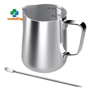 Bình tạo bọt sữa 350Ml Bình sữa bằng thép không gỉ Bình sữa tạo bọt Bình sữa cho máy pha cà phê
