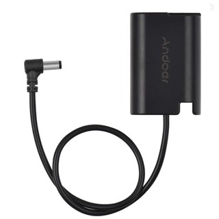 Andoer dmw-dcc17 pin giả có đầu nối dc nam cáp thẳng dc sang dmw-blk22 phụ kiện khớp nối pin giả thay thế cho panasonic lumix s5 dc-s5 dc-s5k dc-s5gk gh6 cam