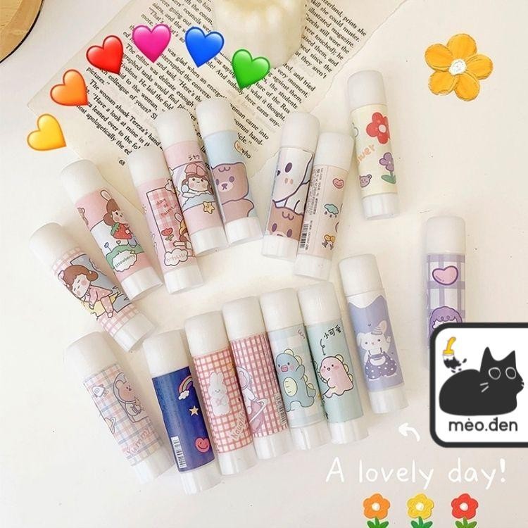 Hồ dán khô họa tiết hoạt hình dễ thương - Văn phòng phẩm Haku