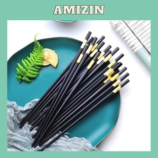 Đũa Nhật kháng khuẩn cao cấp 27cm AMIZIN Đũa nhựa melamine mạ vàng sang trọng giá rẻ