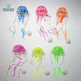 Hiệu ứng phát sáng bể cá sứa nhân tạo Trang trí bể cá Trang trí phát sáng Cảnh quan thủy sinh Trang trí bể cá mới