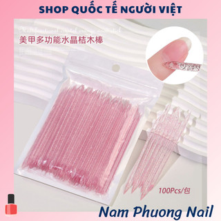 Set 100 que đẩy móng đẩy da chết que đa công năng dụng cụ nail