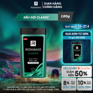 Dầu gội Romano Deluxe Shampoo Hương Classic 180g