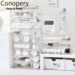 Hộp lưu trữ ngăn kéo, Kệ lưu trữ loại ngăn kéo trong suốt, Giá lưu trữ mỹ phẩm bằng nhựa để bàn