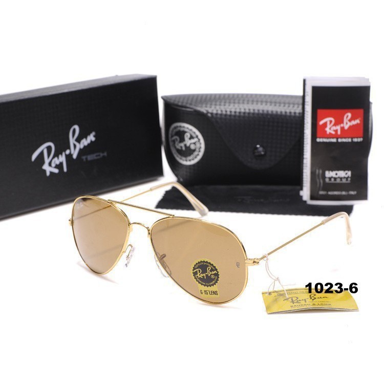 Rayban Oroarrinal CarNunisex piloto sol rb chính hãng