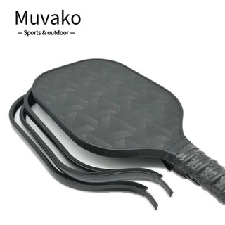 Muvako Băng bảo vệ cạnh khung, Sợi Carbon Giảm tác động và ma sát Dải viền mái chèo Pickleball, Chống trầy xước Chống va chạm Tháo gỡ Bộ bảo vệ vợt Pickleball