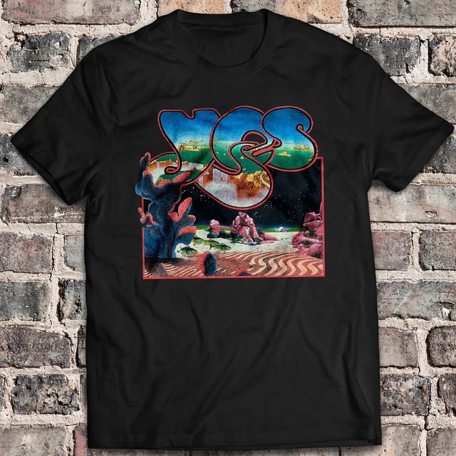 Vtg Euc 90S 1991 Yes Band Union Concert Áo thun Usa, Cotton Đen 100%