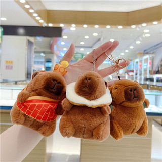 Búp bê Capybara Mặt dây chuyền nhỏ Búp bê móc khóa sang trọng Capybara