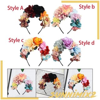 Mô Phỏng Hoa Băng Đô Quấn Tóc Thời Trang DIY Trang Trí Tóc Vòng Nữ Đầu Cho Đám Cưới Vai Trò Chơi Hóa Trang Biểu Diễn Đảng