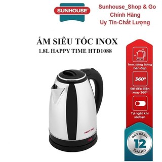 Ấm siêu tốc inox 1.8l happy time htd1088