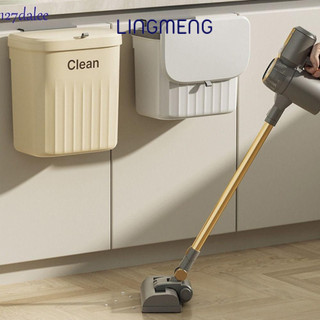 LINGMENG Thùng rác nhà bếp Dell, thùng rác treo tường hình chữ nhật, thùng rác treo tường có nắp đậy, thùng rác tái chế dưới bồn rửa GM2450QIW