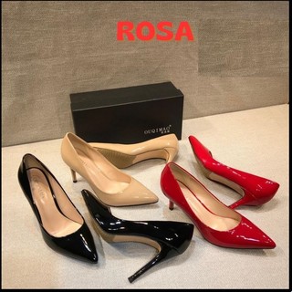 Giày búp bê cao gót nhũ kim tuyến 9p CG-0292 rosa