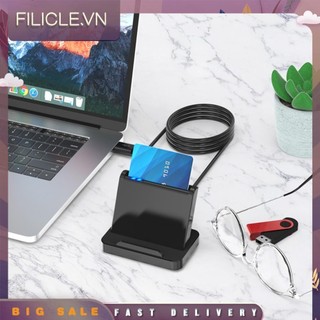[Filicle.vn] SCR816 USB Smart ID IC SIM CAC Card Reader cho Windows 10 8 7 Max OS Linux