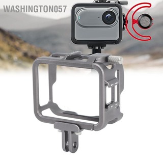 Washington057 Camera Full Cage Cho Insta360 GO 3 Hợp Kim Nhôm Hành Động Khung Vỏ Bảo Vệ Với Giao Diện Giày Lạnh Kép Để Làm Vlogging Video