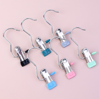 Móc kẹp đơn treo quần áo mũ nón tất vớ bằng inox
