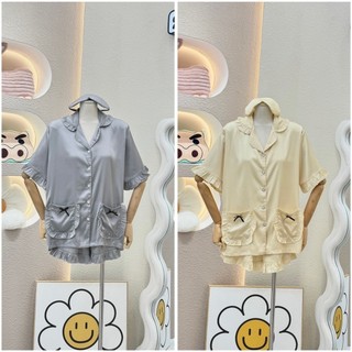 Pijama đùi hai túi basic - kèm bịt mắt