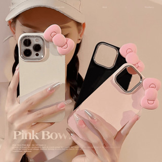 ốp lưng Ngọt thương Bạn gái Xiaomi Mi POCO X6 X5 X3 NFC F3 M3 M2 M6 Pro C65 Redmi NOTE 13 Pro 12 11 11S 4G 13C 12C 10C 10 9S 5G 9T 9C 9 9A A3 A1 A2 luxury Pink Kitty Bow color Metal Lens frame Soft silicone Phone Case 3D handmade Girl Back Cover JSK 03