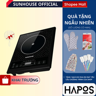 Bếp hồng ngoại cơ Sunhouse Chính hãng, Tặng vỉ nướng, Công suất 2000W - Phím bấm điện tử SHD6011 - HAPOS OFFICIAL