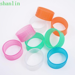 Shanlin Vợt Tennis Niêm Phong Vòng, Màu Kẹo Co Giãn Vợt Tennis Silicon, Phụ Kiện Quần Vợt Silicon Sáng Bóng Nhiều Màu Sắc Vợt Tennis Vòng Cao Su Tennis Overgrips
