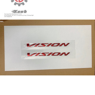 Tem nổi sườn sau vision 2021-2023 . hàng zin chuẩn hãng gồm 4 mầu đen - trắng - vàng - đỏ