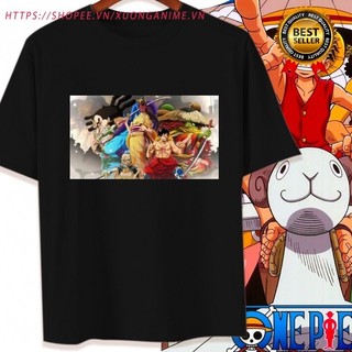 [Cod] Áo thun ONE PIECE LOGO Áo thun Unisex Châu Á Size 7 màu Áo thun thời trang Áo thun cổ tròn 7IRC