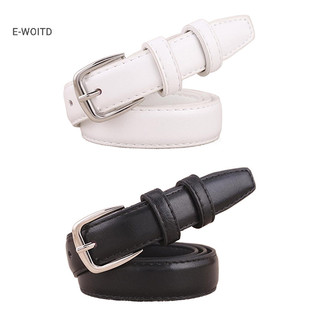 E-woitd Thắt Lưng Nữ Da PU Đơn Giản Khóa Kim Loại Thắt Lưng Bé Gái Váy Jean Quần Thắt Lưng Cho Nữ Chất Lượng Cao Đầm Thắt Lưng QDD
