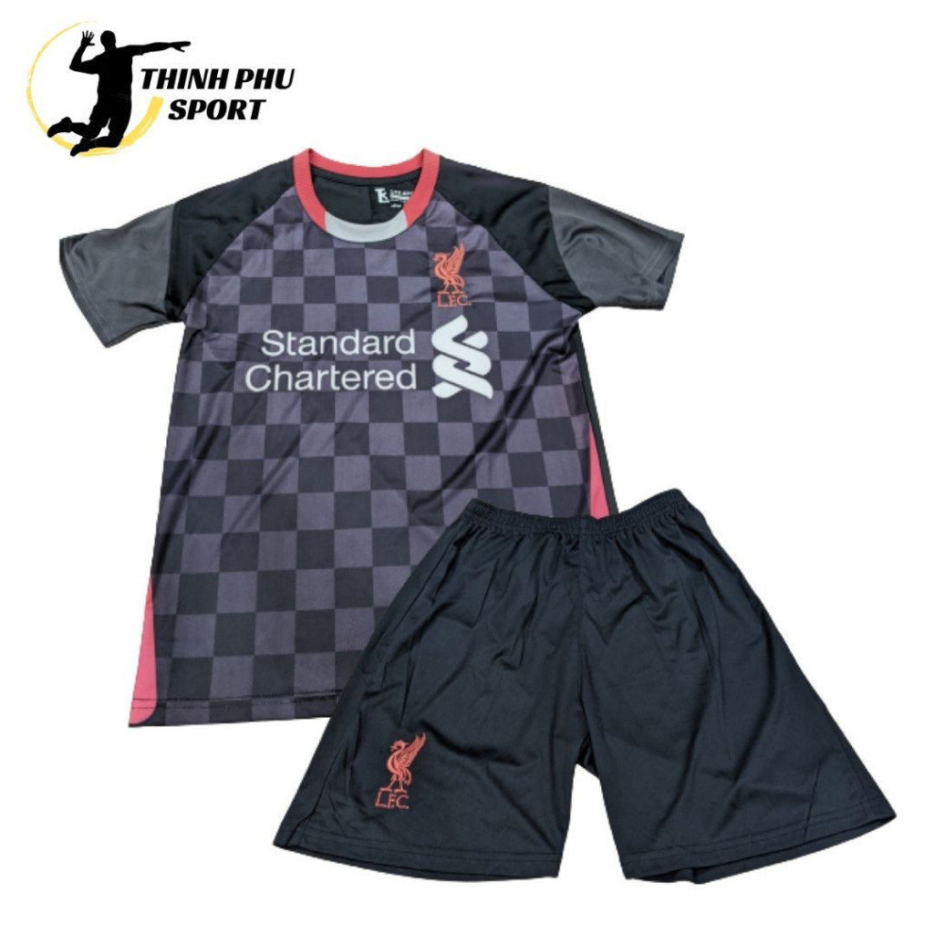 Đồ Đá Banh mẫu mới nhất 2023/2024 , Quần Áo CLB Liverpool thun lạnh mát mẻ cao cấp Logo In ( Hình Th