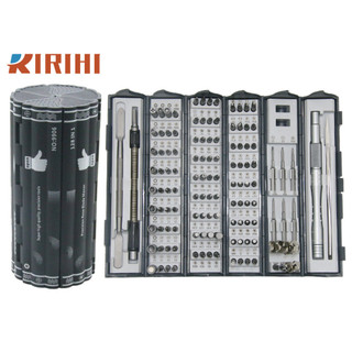 RIRIHI Bộ tuốc nơ vít 128 trong 1, Đầu tuốc nơ vít không đều mở rộng S2, Bộ tuốc nơ vít đa chức năng chính xác bằng tre
