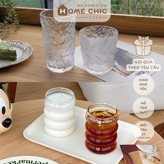 Ly thuỷ tính cốc thuỷ tinh cốc uống cà phê dùng decor, uống nước, nhà hàng, quán cafe, quà tặng | HOME CHIC CORNER
