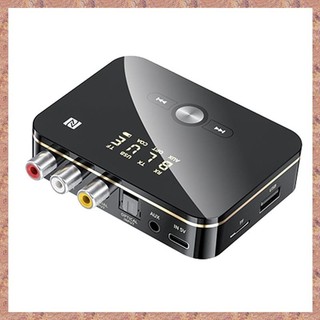 Bộ phát thu âm thanh bluetooth 5.0 m8 aptxll bộ chuyển đổi không dây âm nhạc aux 3,5mm có mic cho loa tv trên ô tô