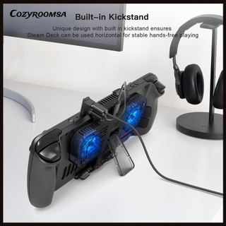 [Cozyroomsa.vn] Quạt làm mát có giá đỡ Bộ làm mát đế máy chơi Game cho sàn hơi nước / Switch / OLED
