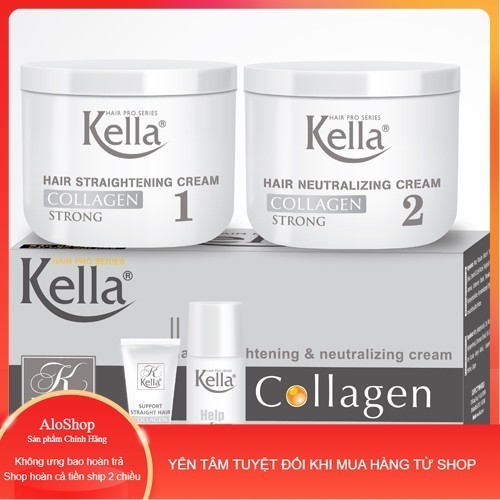 Kem duỗi tóc Collagen Kella