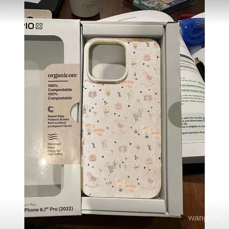 Ốp điện thoại iPhone có thể phân hủy Sika Deer Cat Thích hợp cho iPhone 15 Pro Max 14 Plus 11 XR 8 P