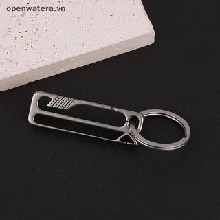 Móc chìa khóa titan tùy chỉnh chữ nhẹ dụng cụ titan nam thắt lưng móc khóa treo khóa chìa khóa ô tô móc khóa vn
