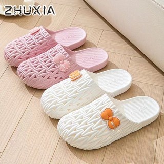 Dép xỏ ngón chân Crocs dành cho nữ chống trượt dễ thương mặc nhà đế mềm phòng tắm thoáng khí