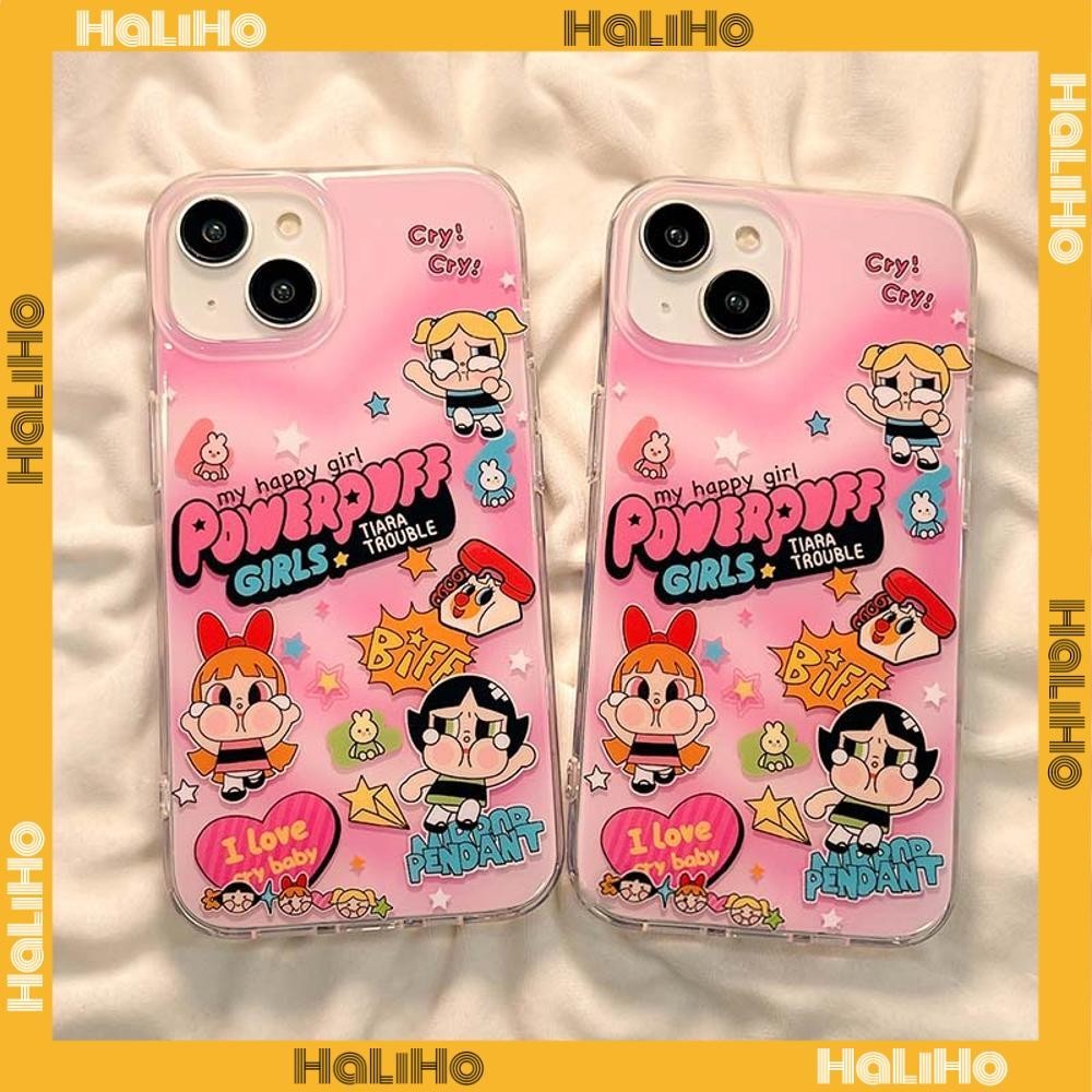 Haliho - Dành cho iPhone 15 Pro Max iPhone 11 Case Clear Case TPU Soft Painted Dễ thương Đẹp Cry Bab