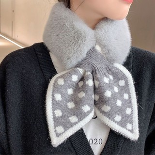 Khăn quàng choàng cổ nữ mùa đông LAGU len lông cừu choàng cổ đính charm đẹp giữ ấm đủ màu trơn chấm bi đen, đỏ, be, hồng