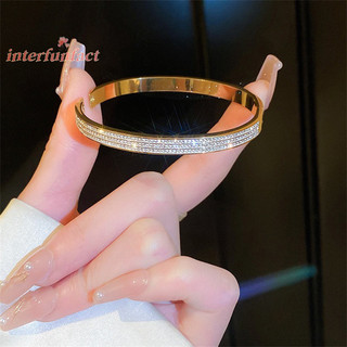 Thời trang ánh sáng tính khí vòng tay zircon ba lớp mở lắc tay cho nữ trang sức dự tiệc phụ kiện quà tặng