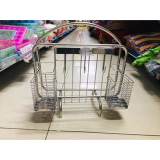 Vắt dao, kéo, kệ để dao, thớt, ống đũa inox tiện lợi, tiết kiệm không gian mta-mart2