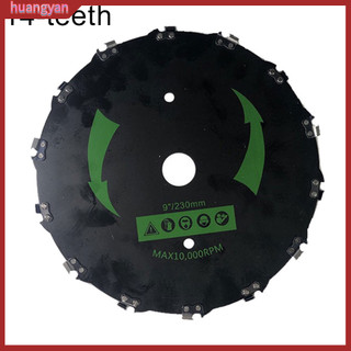 Huangyan| 9inch 14 / 20 tầng bãi cỏ máy cắt đầu dây xích cưa cắt bush đĩa cỏ bánh xe lưỡi