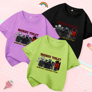 Skibidi TOILET 2ND BATCH KIDS Áo sơ mi MM 0-12 tuổi Áo thun in họa tiết