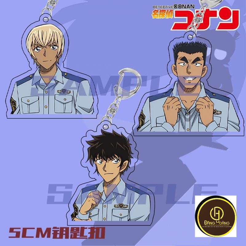 Móc khóa Thám Tử lừng danh conan Detective Conan Wild Police Story Anime Keychain  Jinpei Furuya Rei