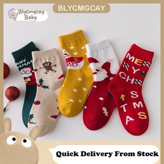  5 Đôi Tất Giáng Sinh Cho Bé Tất Trẻ Em Cotton Dày Bé Trai Bé Gái Vừa Hoạt Hình Thoải Mái Tất 