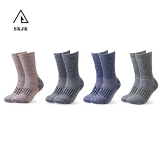  Tất len SKJK Merino Tất thủy thủ đoàn ấm áp thoáng khí chống trượt Ấm cúng mềm mại ẩm làm dày tất giữ nhiệt thông thường mùa đông 