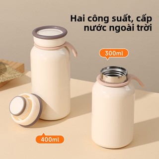 Cốc giữ nhiệt di động tối giản Nhật Bản Ấm đun nước cách nhiệt mini bằng thép không gỉ 304